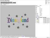 Disneyland Brick Embroidery File 7 size