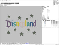 Disneyland Brick Embroidery File 7 size