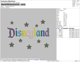 Disneyland Brick Embroidery File 7 size