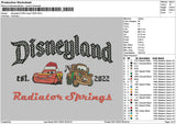 Dland Cars Xmas Embroidery File 6 sizes