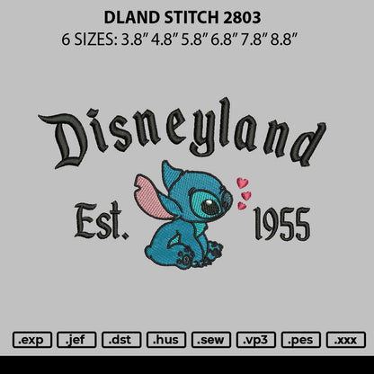 Dland Stitch 2803 Embroidery File 6 sizes