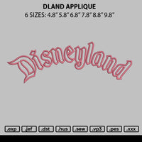 Dland Applique Embroidery File 6 sizes