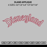 Dland Applique Embroidery File 6 sizes