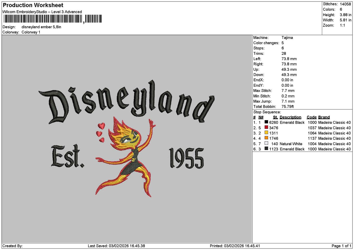 Dland Fire Embroidery File 6 sizes