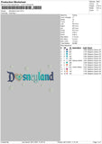 Disneyland Love Embroidery File 6 size