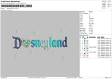 Disneyland Love Embroidery File 6 size