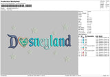 Disneyland Love Embroidery File 6 size