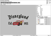 Dland Mcqueen 2603 Embroidery File 6 sizes