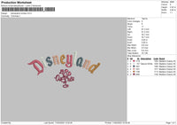 Mickeyland Embroidery File 6 sizes