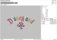 Mickeyland Embroidery File 6 sizes