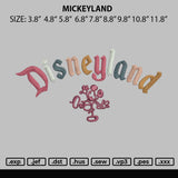 Mickeyland Embroidery File 6 sizes
