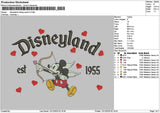 Dland Mickey Hearts Embroidery File 6 sizes