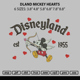 Dland Mickey Hearts Embroidery File 6 sizes