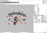 Dland Minnie Hearts Embroidery File 6 sizes