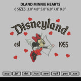 Dland Minnie Hearts Embroidery File 6 sizes