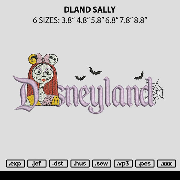 Dland Sally Embroidery File 6 sizes