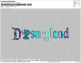 Disneyland Blue Stitch Embroidery File 8 size