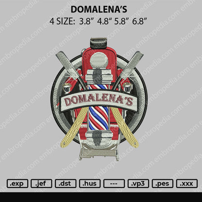Domalena's Embroidery File 4 size
