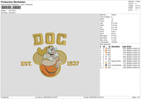 Doc Embroidery File 6 sizes
