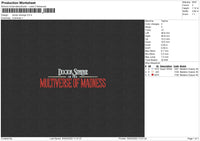 Doctor Strange Embroidery File 4 size