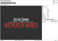 Doctor Strange Embroidery File 4 size