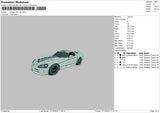 Dodge Viper Car Embroidery File 6 sizes