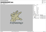 Doflamingo Hand Embroidery File 4 size