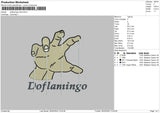 Doflamingo Hand Embroidery File 4 size