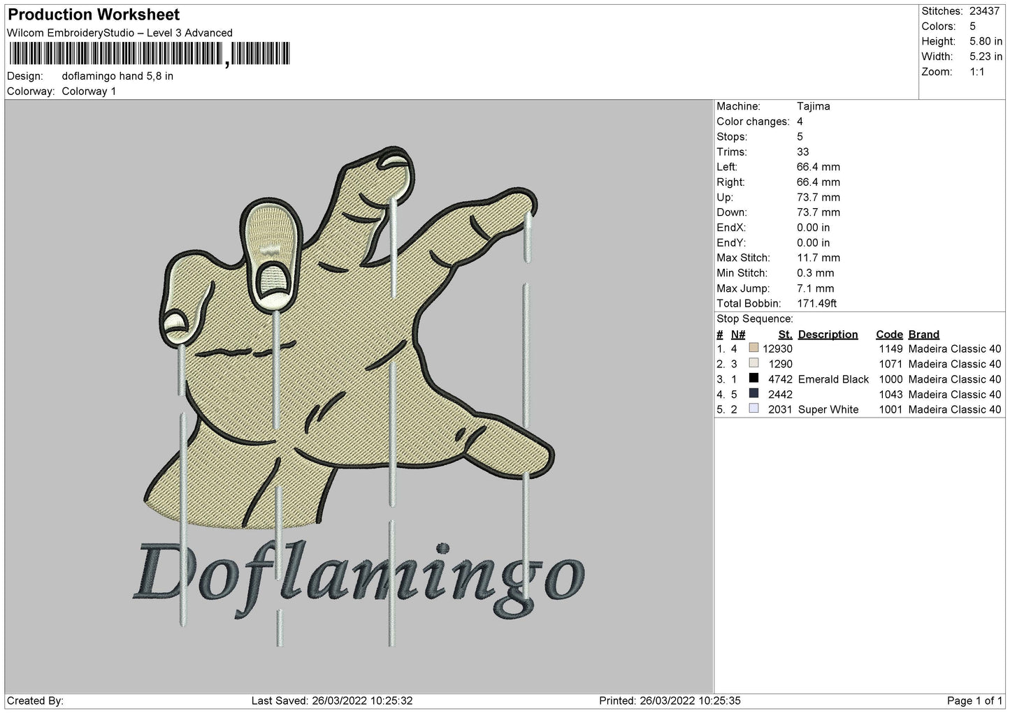 Doflamingo Hand Embroidery File 4 size