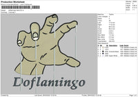 Doflamingo Hand Embroidery File 4 size