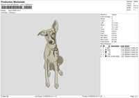 Dog 0108 Embroidery File 6 sizes