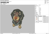 Dog0203 Embroidery File 6 sizes