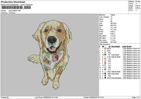 Dog 0208 Embroidery File 6 sizes