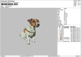 Dog 0304a Embroidery File 6 sizes