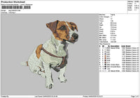 Dog 0304a Embroidery File 6 sizes