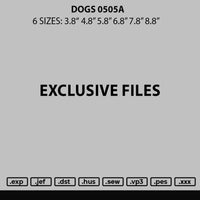 Dogs 0505a Embroidery File 6 sizes