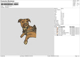 Dog 0506 Embroidery File 6 sizes