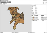 Dog 0506 Embroidery File 6 sizes