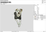 Dog 0506b Embroidery File 6 sizes