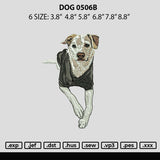 Dog 0506b Embroidery File 6 sizes