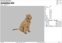 Dog 0607 Embroidery File 6 sizes