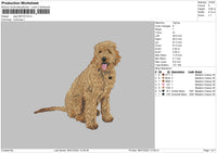 Dog 0607 Embroidery File 6 sizes