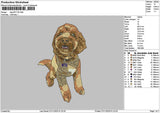 Dog 0611 Embroidery File 6 sizes