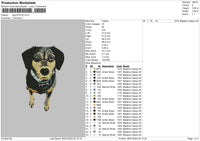 Dog 0712 Embroidery File 6 sizes