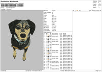 Dog 0712 Embroidery File 6 sizes