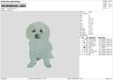 Dog 0703 Embroidery File 6 sizes