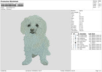 Dog 0703 Embroidery File 6 sizes