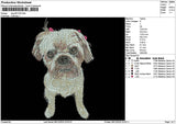 Dog 0812C Embroidery File 6 sizes