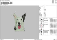 Dog 0908 Embroidery File 6 sizes