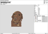 Dog 0911 Embroidery File 6 sizes